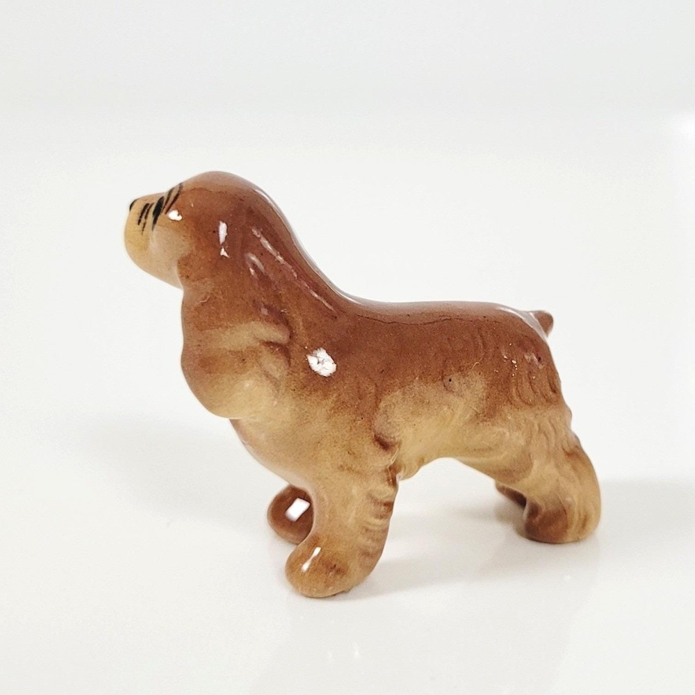 Vintage Hagen-Renaker Miniature Cocker Spaniel Dog Figurine, fawn- standing- 60s - Picture 5 of 16
